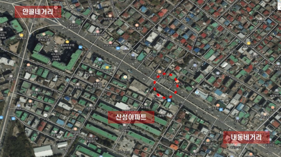 대전시, 내동네거리~안골네거리 중앙분리 옹벽 개량 공사 착공