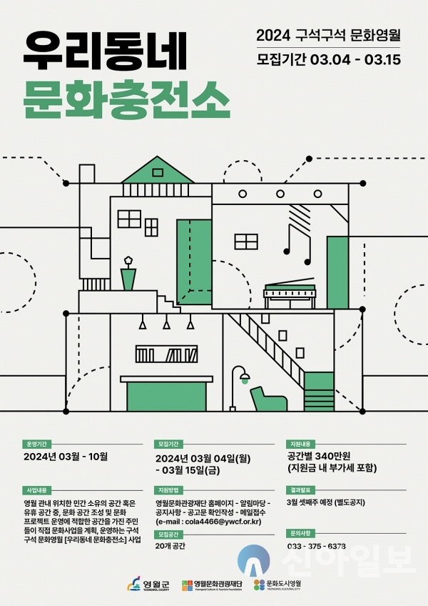 영월문화관광재단, 우리동네 문화충전소참여공간 모집