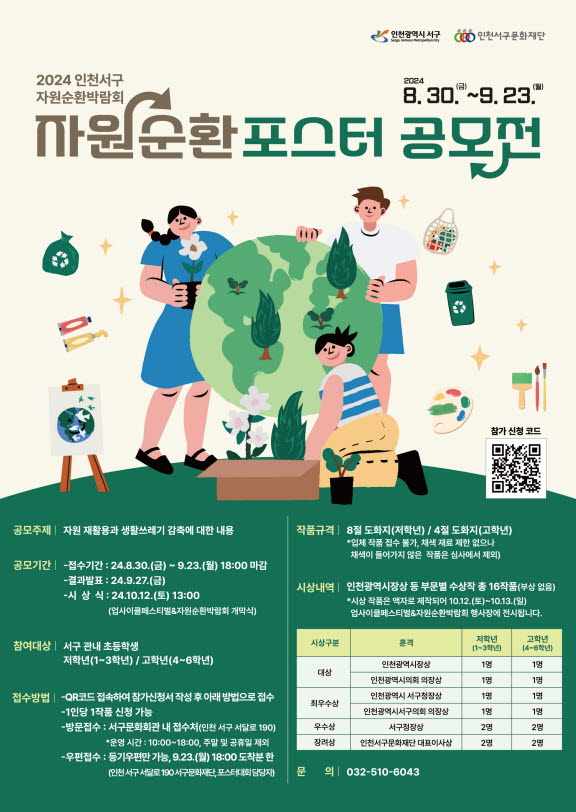 인천 서구, 2024년 자원순환 포스터 공모전 개최