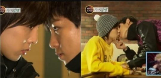 해피투게더, 지디 탑 시크릿가든 패러디 리얼 거품키스 경악+입이 뜨악
