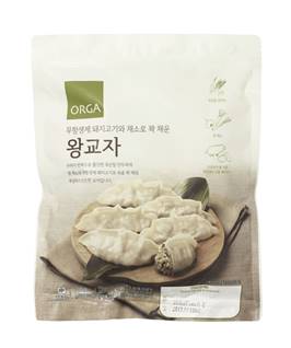 올가홀푸드, 무항생제 인증 돼지고기 사용한 왕교자 출시