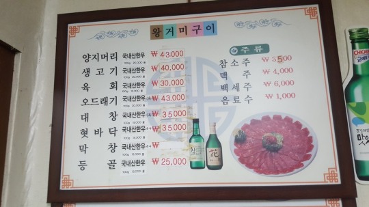 [후지니의 전국 팔도 맛집 탐방(21) 대구 뭉티기 왕거미식당] 주당들이 가고 싶어하는 생고기 전문점