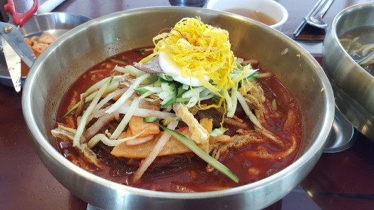 [후지니의 전국 팔도 맛집 탐방(28) 진주냉면 하연옥]사골 육수 대신 멸치장국으로 맛내고 화려한 고명이 특징