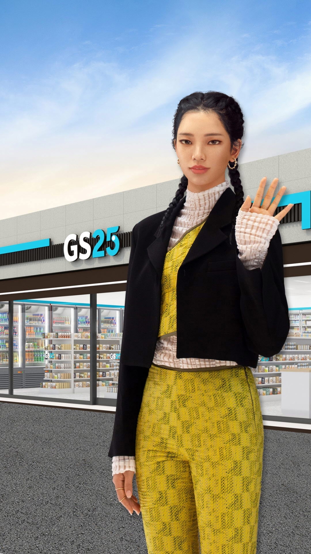 GS25 새 모델된 22세 가상 인간, ‘로지’는 누구?