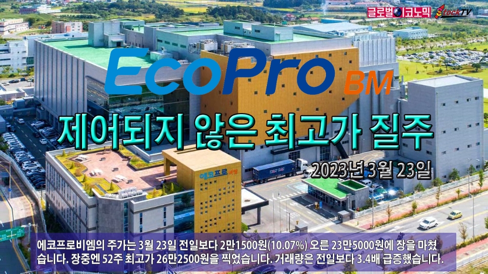 [동영상] 에코프로비엠, 제어되지 않은 최고가 질주