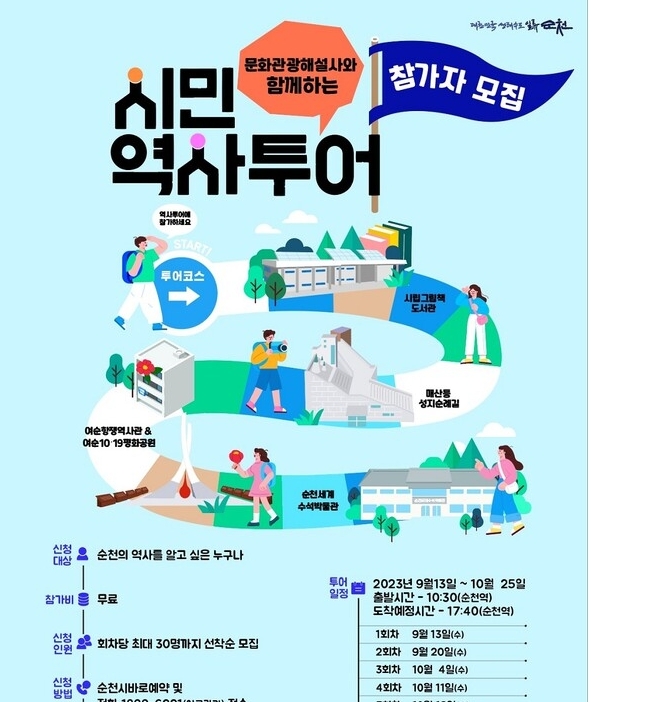 순천시 지역해설사와 함께 역사여행 떠나요