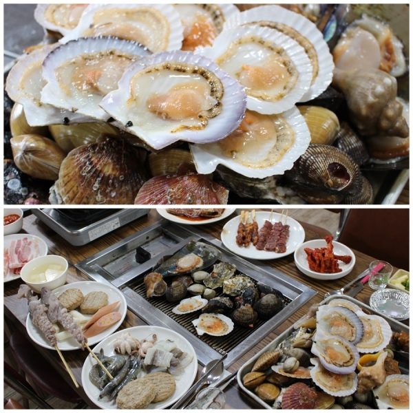 대천맛집 대천가자조개구이 육해공 무한리필 제공