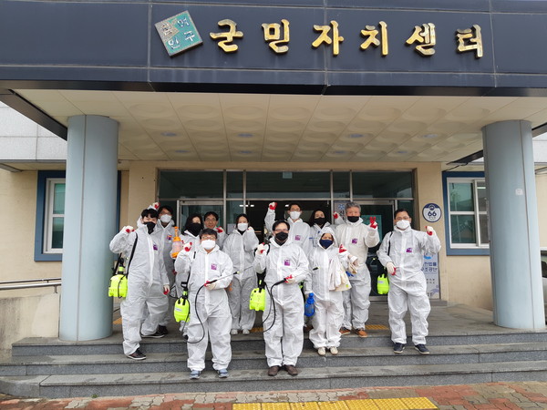 전북도 대외협력국, 진안군 방문 방역봉사활동 펼쳐