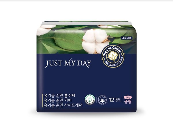 저스트마이데이, 유기농 중형 생리대 480만개 판매 돌파