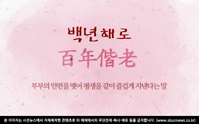 [오늘의 사자성어] 백년해로[百年偕老]