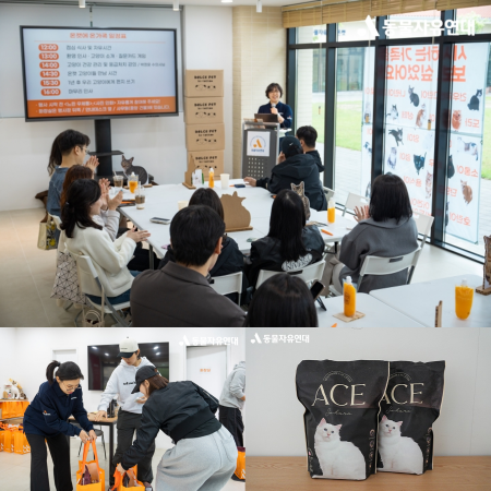 주식회사 티와이스토리, 동물자유연대 온캣에 온가족 행사에 에이스 벤토나이트 모래 후원