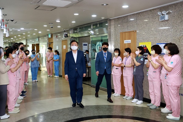 조규홍 장관, 분당러스크재활병원 간호⋅간병 현장 점검