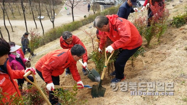 포항시설관리공단, 양학공원 일대 나무심기 행사