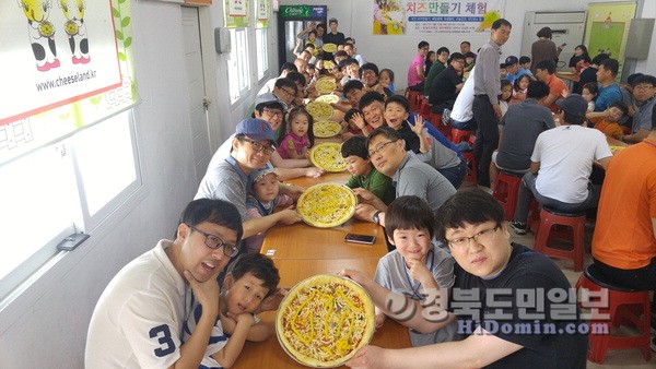 아빠랑 치즈만들기 너무 재밌어요