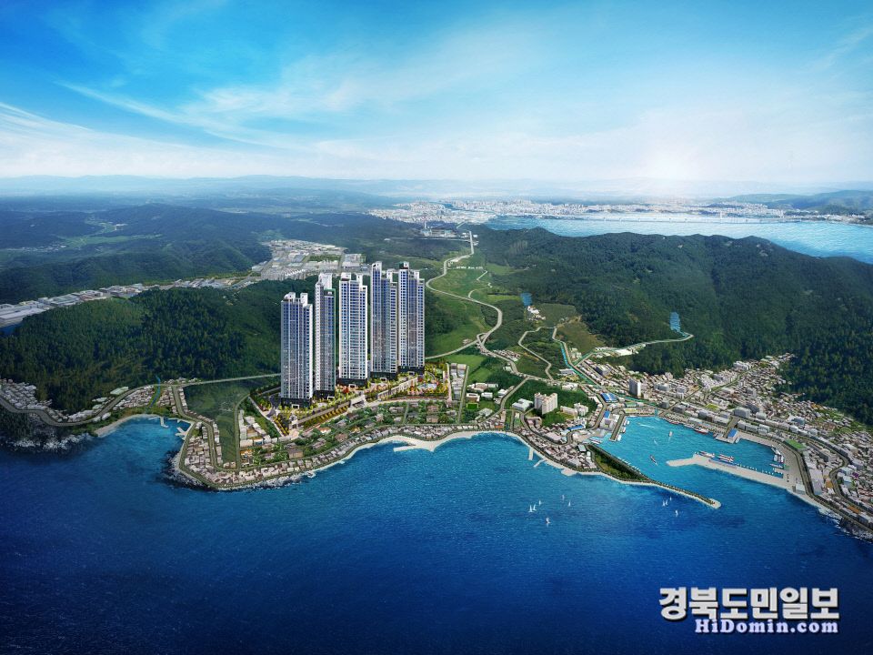 전 세대 동해바다 조망 포항 푸르지오 마린시티
