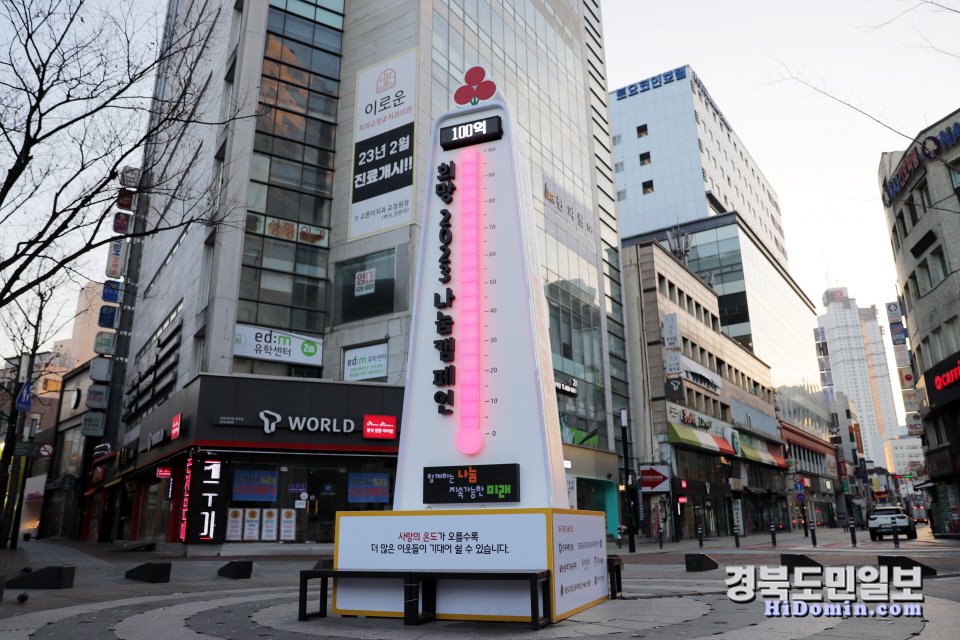 대구시민 나눔 DNA, 경기 한파 뚫었다