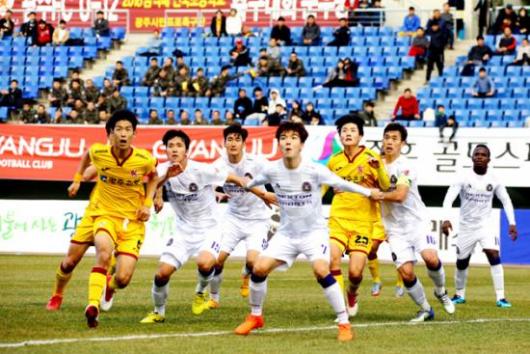 광주FC 홈개막전, 안양과 아쉬운 무승부