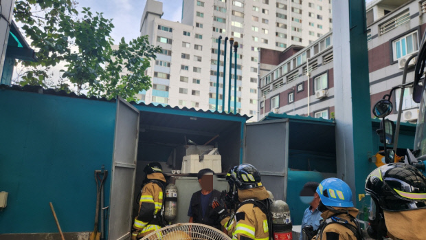 광주 주유소 화재 오인 신고···소방 출동 소동