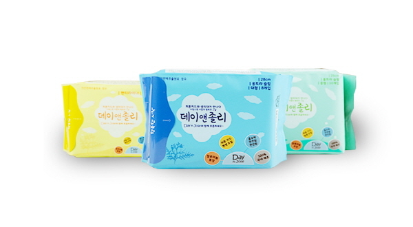 유해물질 차단 및 항균 효과 뛰어난 친환경 안전한 생리대 데이앤졸리 론칭