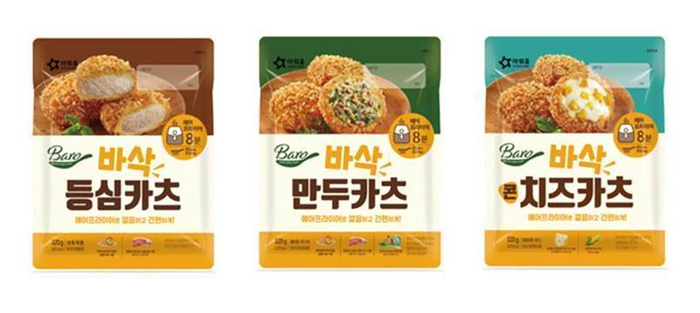 아워홈, 에어프라이어 전용 ‘바로 바삭 카츠’ 시리즈 출시