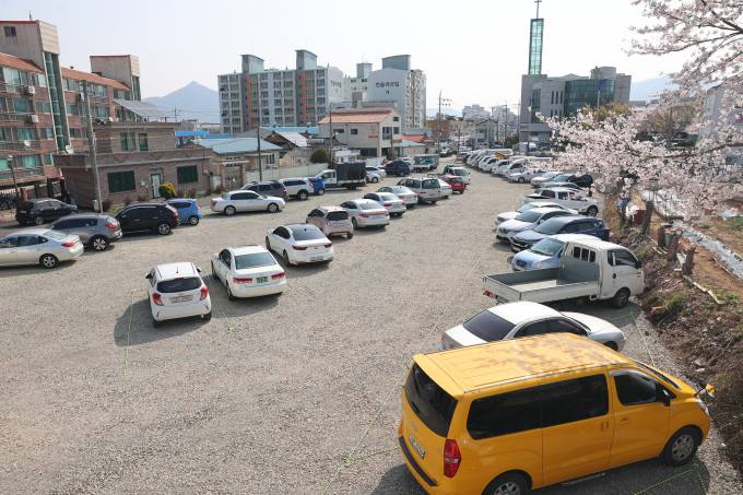 고성군 서외 공영 임시주차장, 주차도 쉬워요 [고성소식]