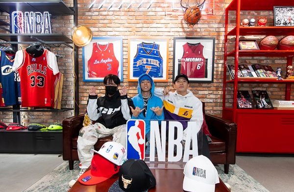 NBA, 힙합 뮤지션 나플라, 루피, 블루 롯데월드매장 방문 화제