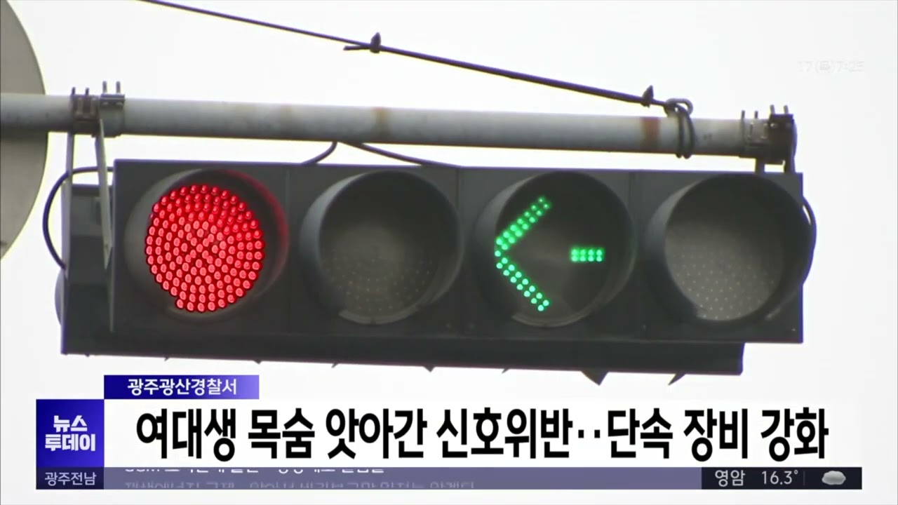 경찰, 20대 여대생 목숨 앗아간 신호위반..단속 장비 강화