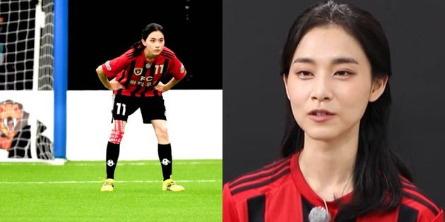골 때리는 그녀들 FC원더우먼 합류한 주명이 헤딩 수비의 끝판왕다운 모습을 보여줬다