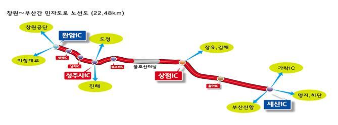 창원~부산 민자도로 전면 개통…율하~세산IC 준공
