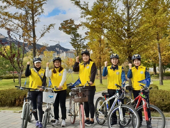 남양주경찰서, 별내맘카페·별내파출소 합동 자전거순찰대 발대