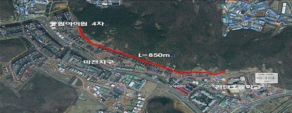 인천 서구, 마전지구 경계사면 측구 정비공사 시행