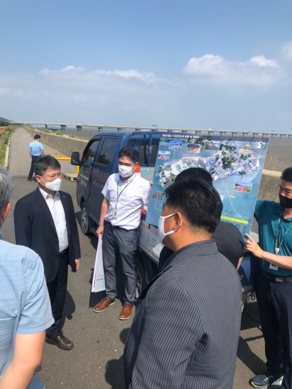 홍인성 중구청장, 영종국제도시 자연환경 활용한 사업 점검 나서