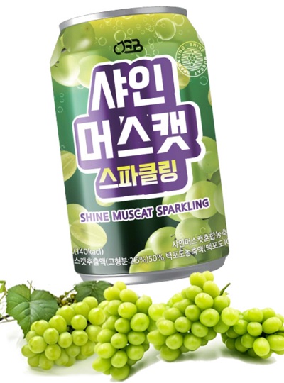 ㈜천지개벽, 새로운 과즙탄산음료 샤인머스캣 스파클링 출시