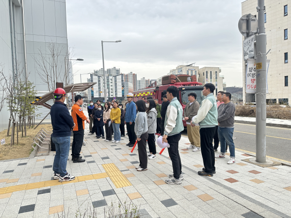 시흥도시공사, 은계1어울림센터에서 합동 소방 훈련 실시