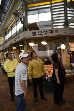 인천 미추홀구의회, 토지금고시장 및 숭의3구역 재개발 지역  수해 현장 방문