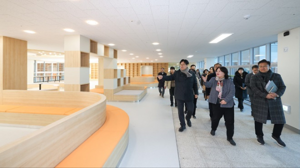 도성훈 인천광역시교육감, 2025년 3월 개교 앞둔 인천은송중학교 현장 방문