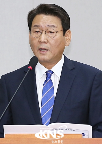 [국감포토] 인사말하는 김교흥 국회사무총장