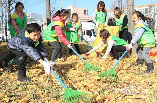 달서구, 클린 로드 데이 낙엽수거 자원봉사활동 실시