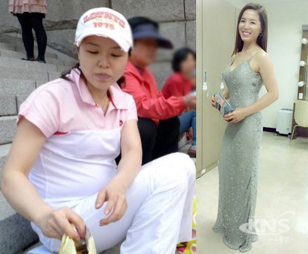 개그우먼 김지선, 통통하던 시절과 여신 드레스 사진 비교...같은 사람 맞아?