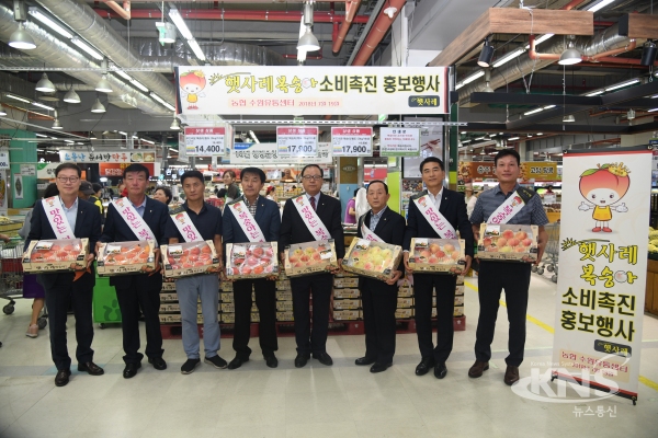 햇사레과일조합공동사업법인,  햇사레 복숭아 홍보 및 판촉행사 가져