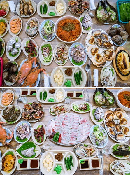 전북 부안 변산반도 곰소항 맛집, 부안 3대 횟집 고향맛횟집 단체 여행 식도락 탐방 해결