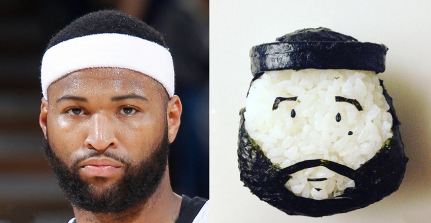 농구팬이라면 꼭 먹어야 할 NBA 스타 모양 초밥
