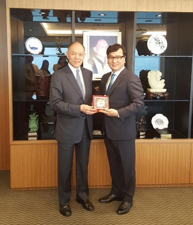 박창범 대한우슈협회장, 아시아우슈연합회?국제우슈연맹 사무처 방문
