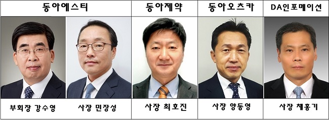 동아ST 민장성 사장·동아제약 최호진 사장 임명
