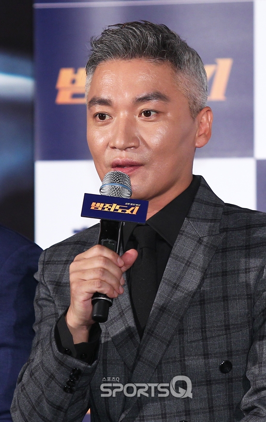[포토Q] 조재윤, 파격적인 헤어스타일 (범죄도시 제작보고회)