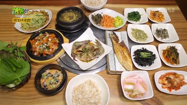 [TV컷Q] 2TV 생생정보, 간장새우&우렁이강된장 만원 이하에 맛볼 수 있는 보리밥 무한리필 맛집 소개