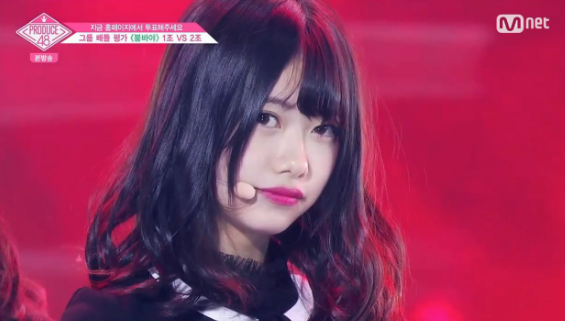 '프로듀스48' 치바 에리이, 트레이닝 이후 달라진 모습? 아사이 나나미·사토 미나미 등 '붐바야' 2조 베네핏 1000표 주인공 됐다