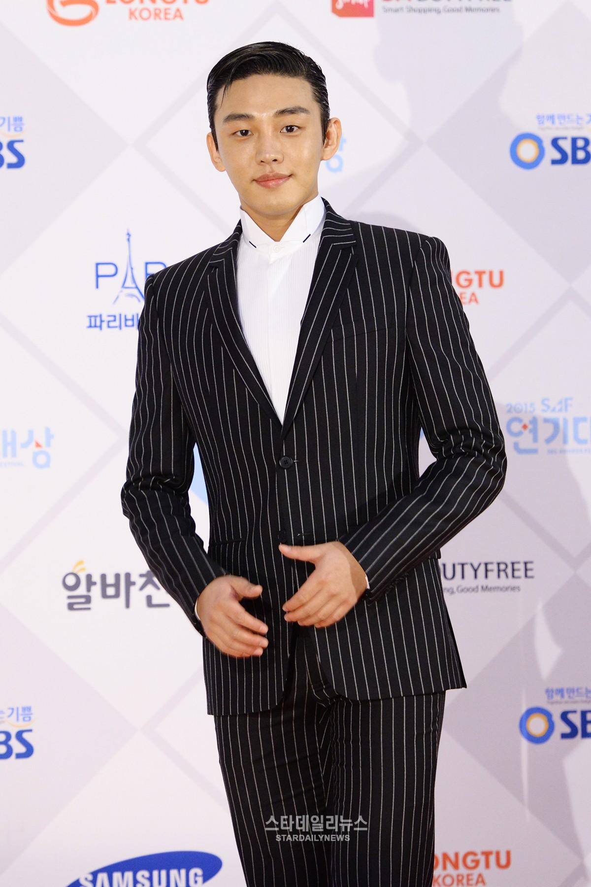 [S포토+] 유아인, '완벽한 외모' (2015 SBS 연기대상)