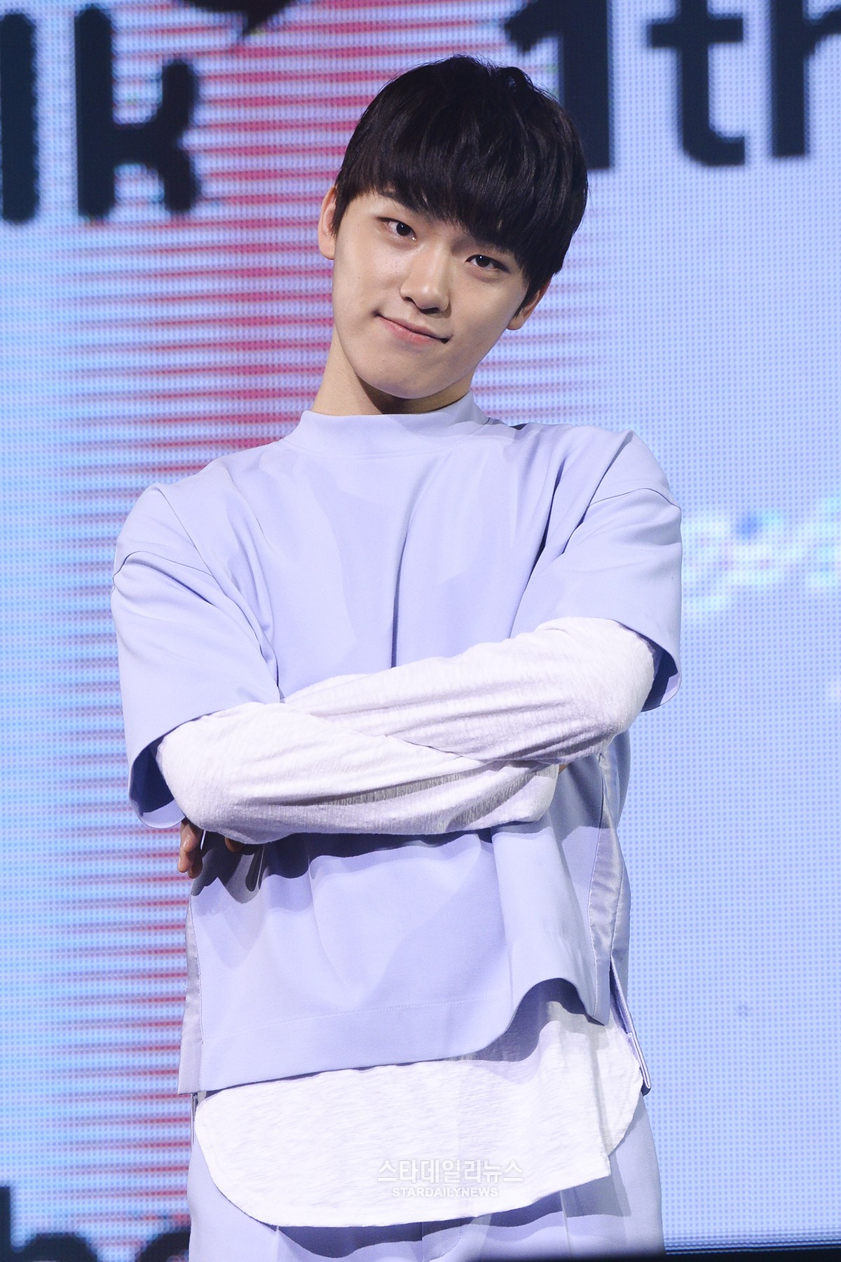 [S포토+] 세븐틴 디노, 귀여운 애교 포즈 (세븐틴 기자간담회)