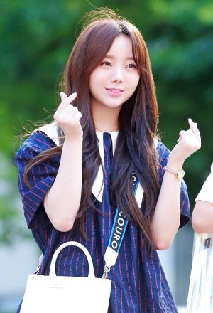 [S포토] 러블리즈 케이, 하트하지연 (뮤직뱅크 출근길)